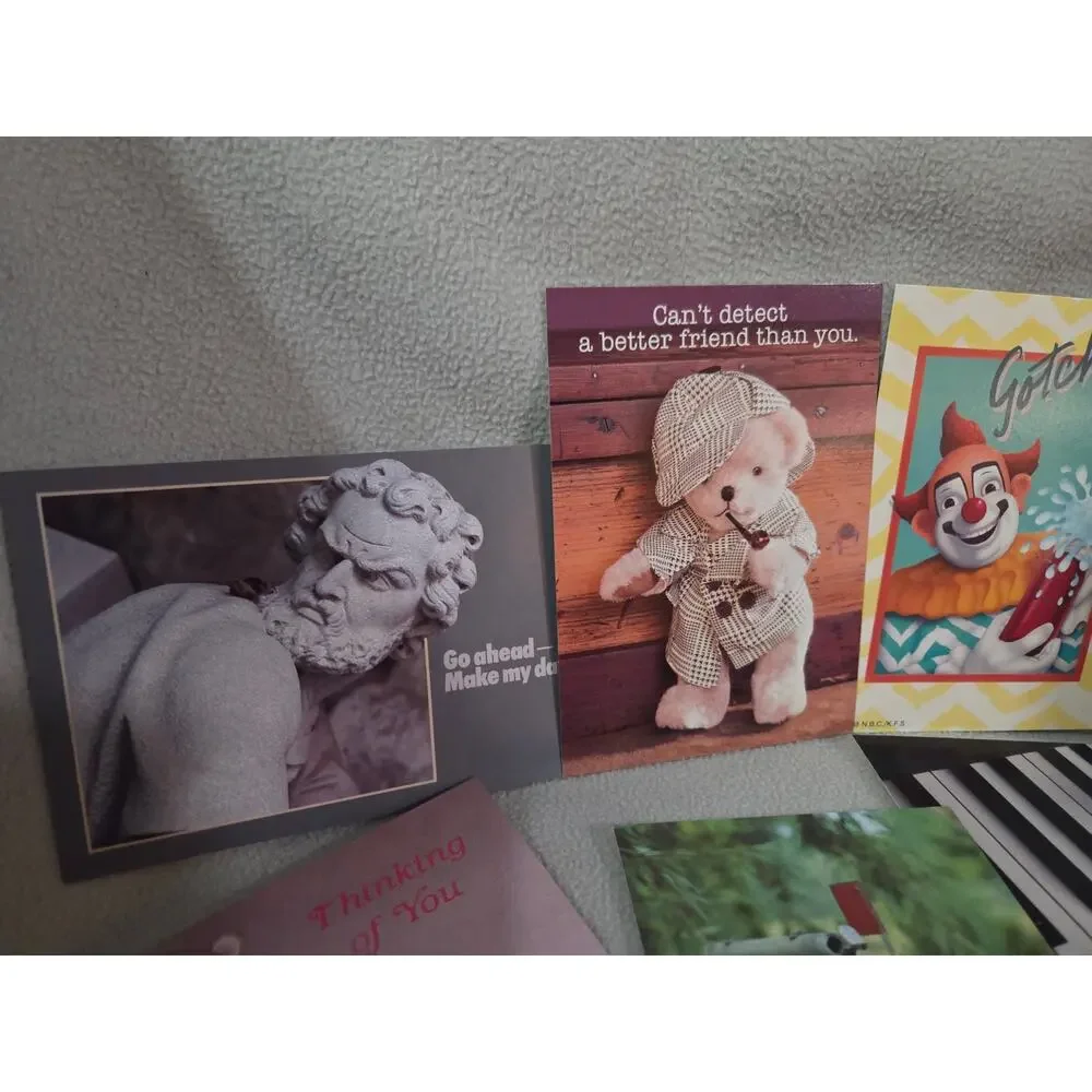 Vtg Lot 21 Postcards Funny Kitty Cats Argus Cards Clown Howdy Doody